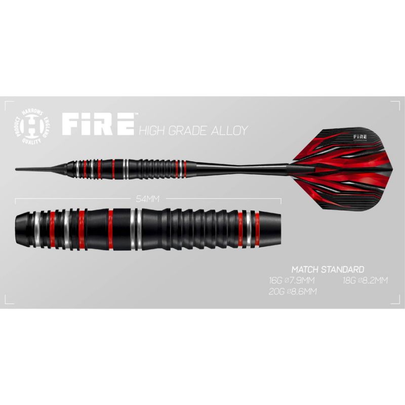 Harrows Fire High Grade Alloy Softip Hs-Tnk-000016036 Darts