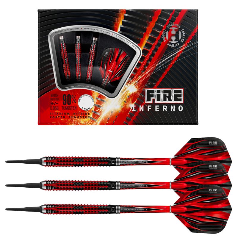 Harrows Fire Inferno Darts 90% Softip dart felszerelés HS-TNK-000016009