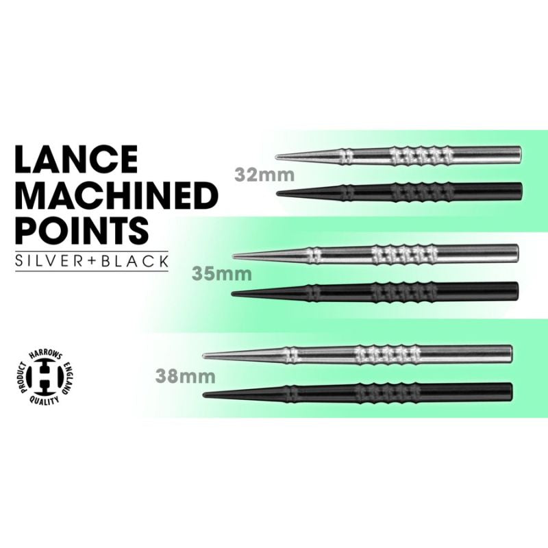Harrows Lance Machined steeltip dart points dart felszerelés HS-TNK-000016670