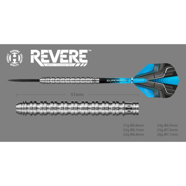 Harrows Revere 90% Steeltip Darts Hs-tnk-000013894
