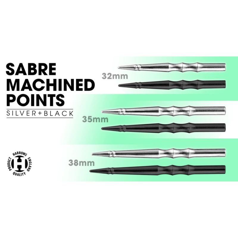 Harrows Saber Machined steeltip dart points dart felszerelés HS-TNK-000016672