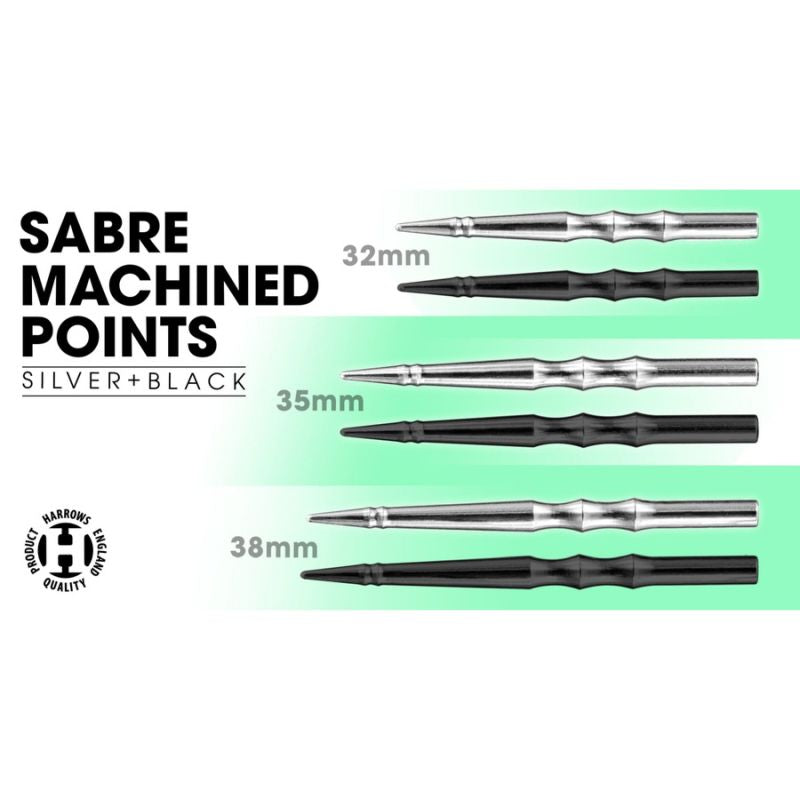 Harrows Saber Machined Steeltip Dart Points Hs-tnk-000016672