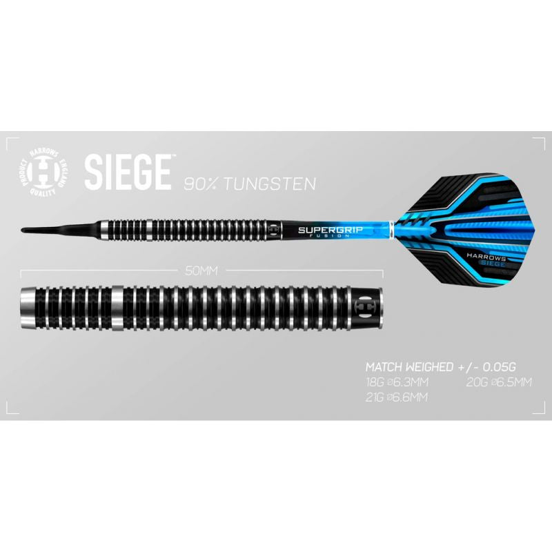 Harrows Siege Darts 90% Softip dart felszerelés HS-TNK-000016034