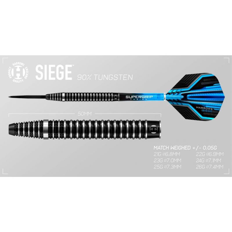 Harrows Siege Darts 90% Steeltip Hs-tnk-000016027