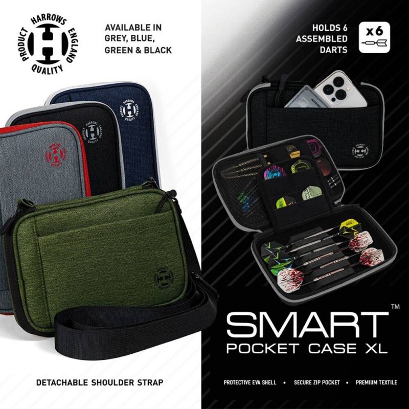 Harrows Smart Case 6 Xl Smartcasexl Green/black