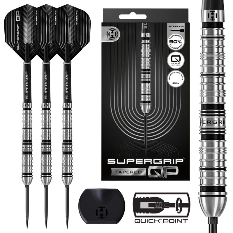 Harrows steeltip darts SupergripQPTapered90%