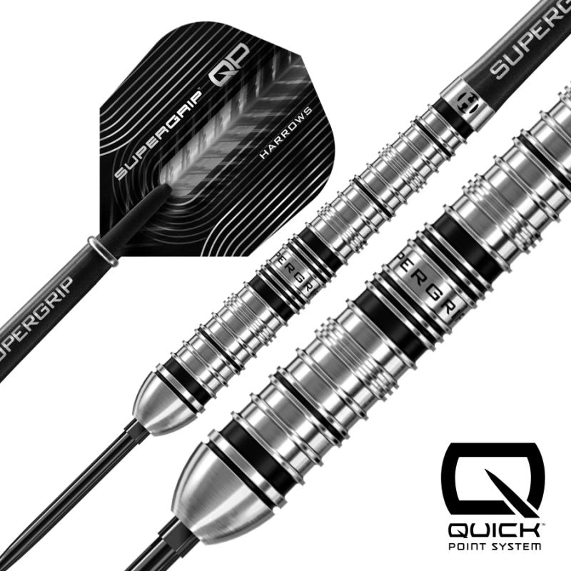 Harrows steeltip darts SupergripQPTapered90%