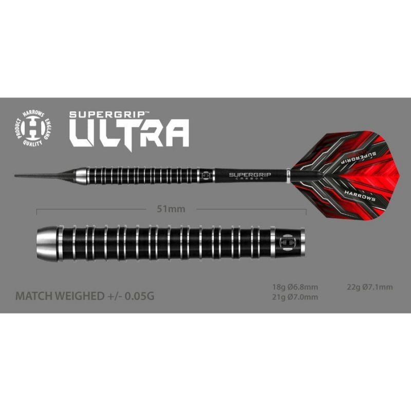 Harrows Supergrip Ultra 90% Softip Darts Hs-tnk-000013877