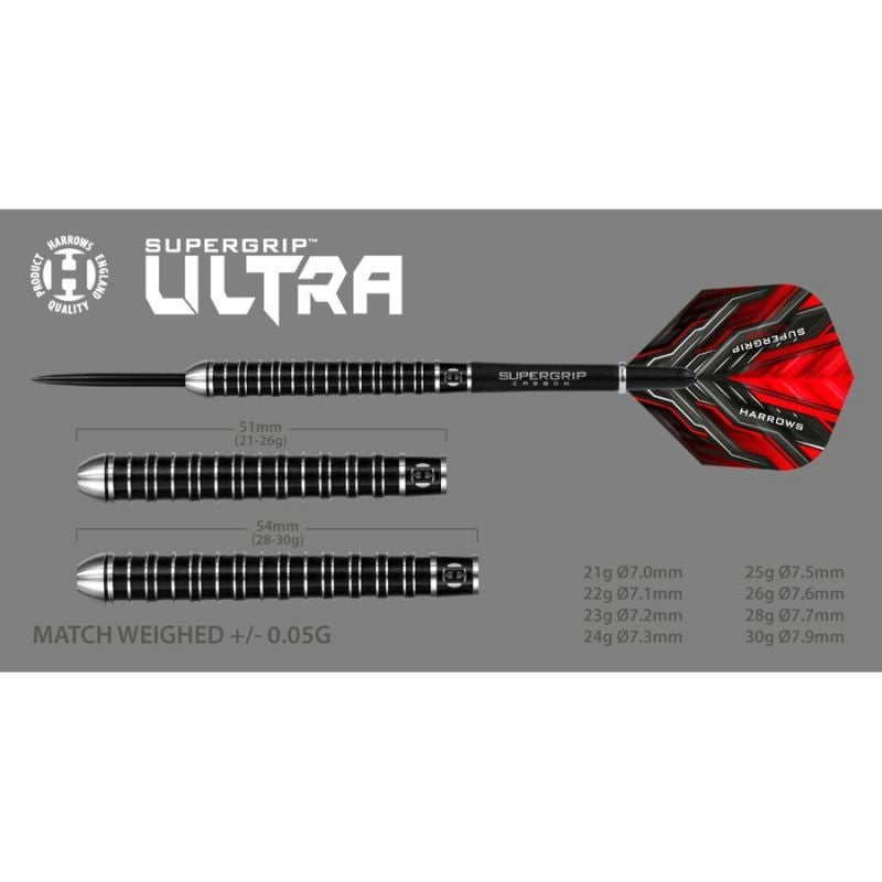 Harrows Supergrip Ultra 90% Steeltip Hs-tnk-000013890