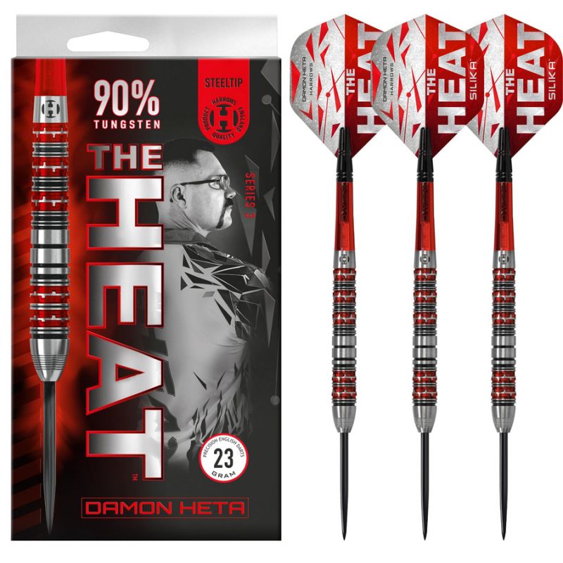 Harrows the Heat Damon Heta 3 90% Steeltip Darts