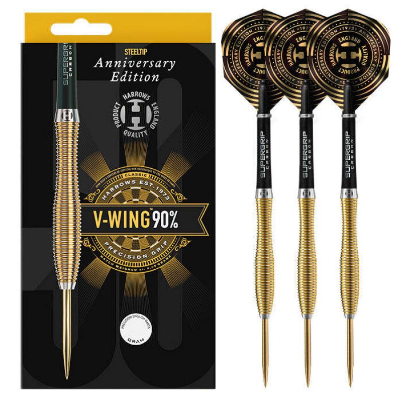 Harrows V-Wing 90% 50th Anniversary Edition Steeltip Darts - Sportmania.hu