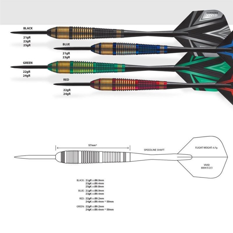 Harrows Vivid Steeltip Hs-tnk-000013773