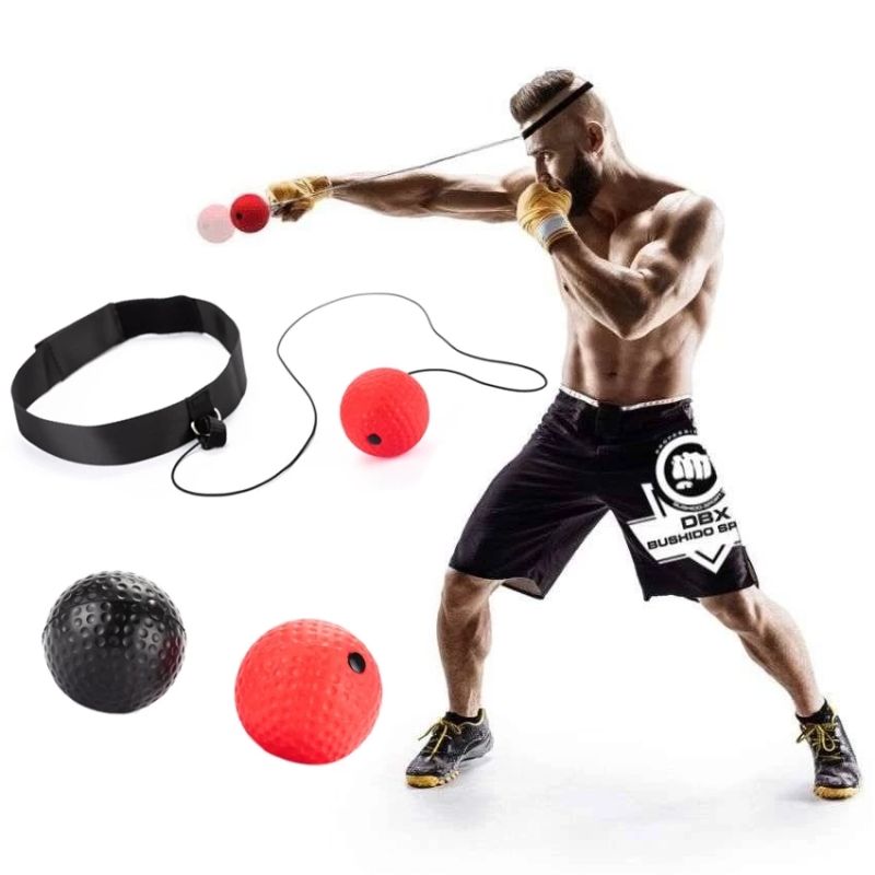 head 2-Piece Set – Head-Mounted Boxing Reflex Ball fekete készlet boxing-ball