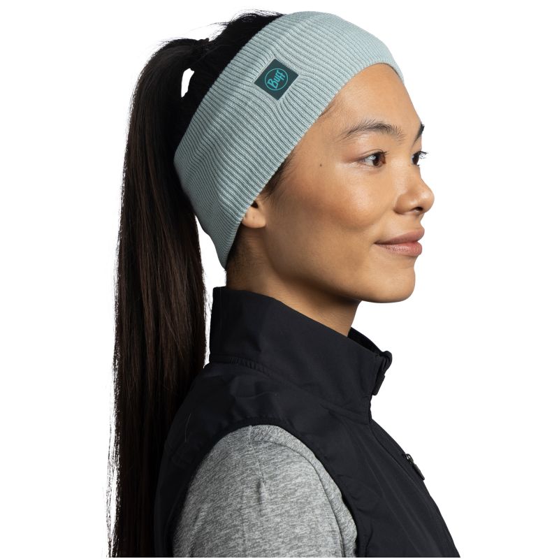 head BUFF CROSSKNIT HEADBAND AQUA HAZE Headband karszalag