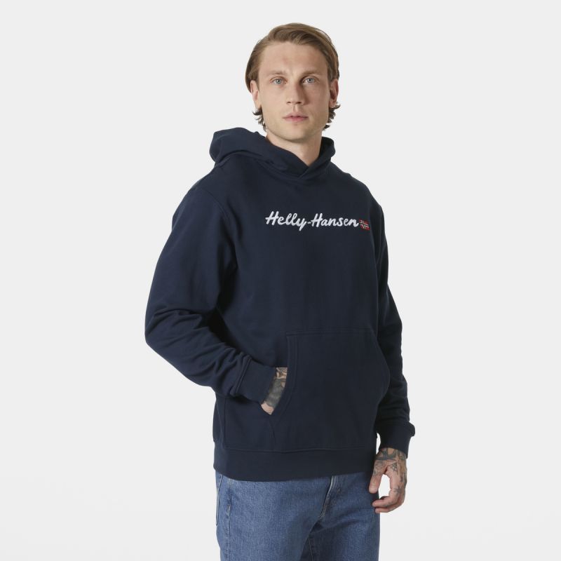 Helly Hansen Core Graphic Sweat Hoodie M 53924 596 Kapucnis pulóver - Sportmania.hu