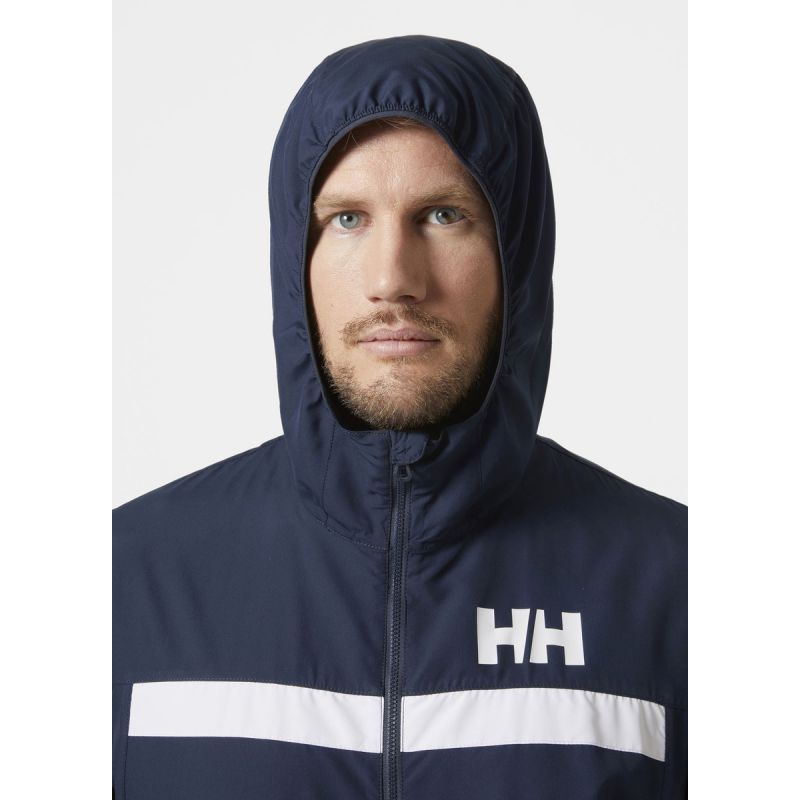 Helly Hansen Salt Striped Windbreaker JKT M Jacket 34453 597 Kabát