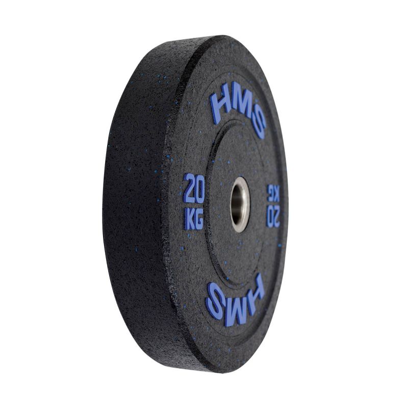 HMS BLUE BUMPER Olympic Plate 20 kg fekete edzőfelszerelés 17-61-028