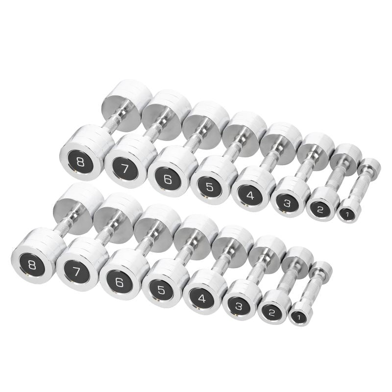 HMS CHD DUMBBELL SET 2 x 1 - 8 KG (72 KG) + STR36 RACK 17-62-143