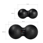 HMS Double Massage Ball / Duo Ball BLM02 8*16CM fekete edzéssegítő 17-42-024