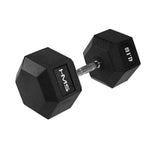 HMS HEX PRO 42.5 KG dumbbell fekete edzőfelszerelés 17-66-128