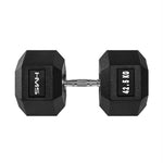 HMS HEX PRO 42.5 KG dumbbell fekete edzőfelszerelés 17-66-128