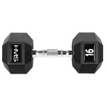 HMS HEX PRO dumbbell 16 kg szürke edzőfelszerelés 17-66-117