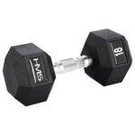 HMS HEX PRO dumbbell 18 kg szürke edzőfelszerelés 17-66-118