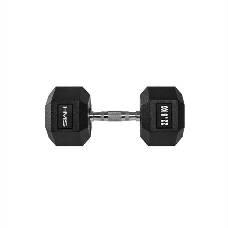 HMS HEX PRO dumbbell 22.5 kg szürke edzőfelszerelés 17-66-120
