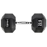 HMS HEX PRO dumbbell 22.5 kg szürke edzőfelszerelés 17-66-120