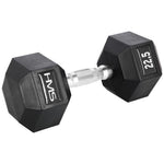 HMS HEX PRO dumbbell 22.5 kg szürke edzőfelszerelés 17-66-120