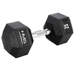 HMS HEX PRO dumbbell 25 kg szürke edzőfelszerelés 17-66-121