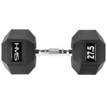 HMS HEX PRO dumbbell 27.5 kg szürke edzőfelszerelés 17-66-122
