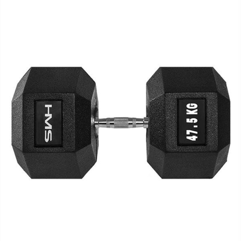 HMS HEX PRO dumbbell 47.5 KG fekete edzőfelszerelés 17-66-130