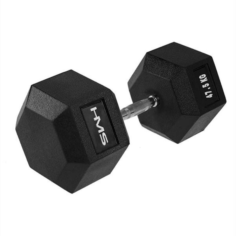 HMS HEX PRO dumbbell 47.5 KG fekete edzőfelszerelés 17-66-130