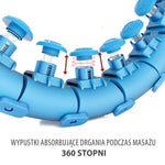 HMS HHW01 hula hoop with studs and weight, blue kék 17-44-520