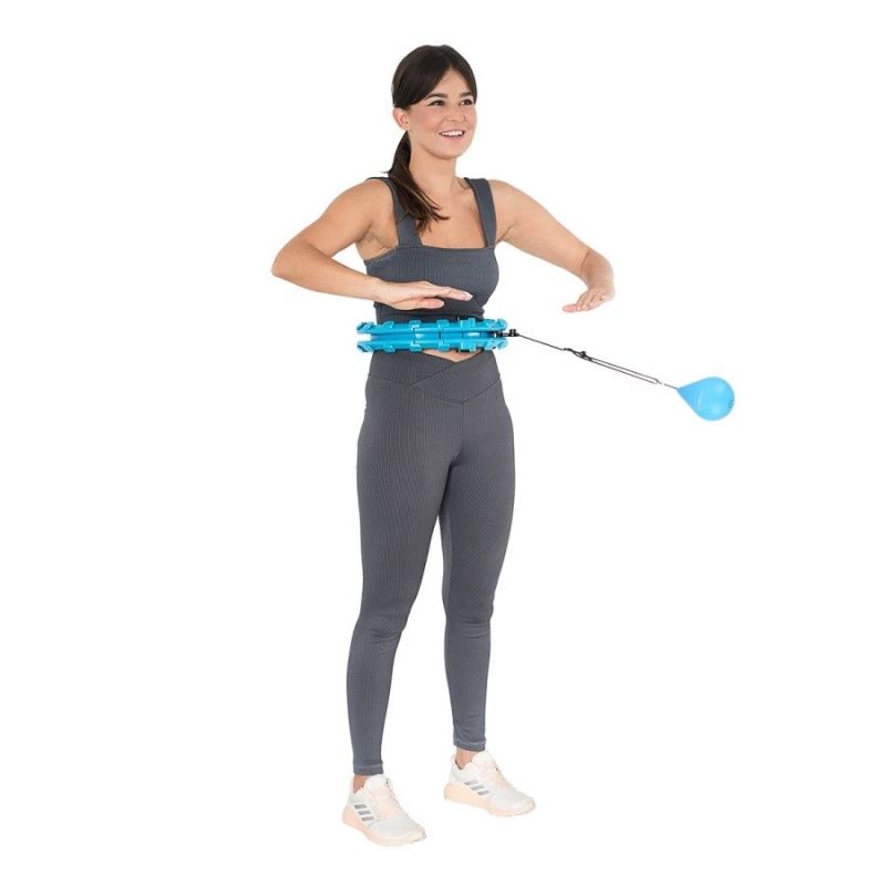 HMS HHW01 hula hoop with studs and weight, blue kék 17-44-520
