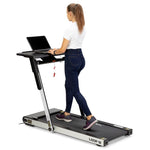 HMS MULTI elektromos futópad asztallal 1-12 km/h, szürke