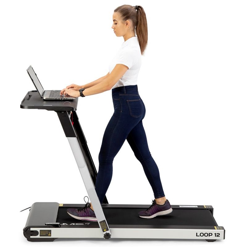HMS MULTI elektromos futópad asztallal 1-12 km/h, szürke