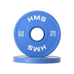 HMS Olympic Bumper Plate 2x2kg Blue kék edzőfelszerelés 17-61-110