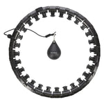 HMS Plus size hula hoop HHW12 with studs and weight, black fekete 17-44-526