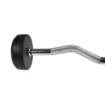 HMS Rubber-coated fixed barbell/bar, curved, 25 kg GSL25 17-58-028