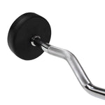 HMS Rubber-coated fixed barbell/bar, curved, 35 kg GSL35 17-58-029