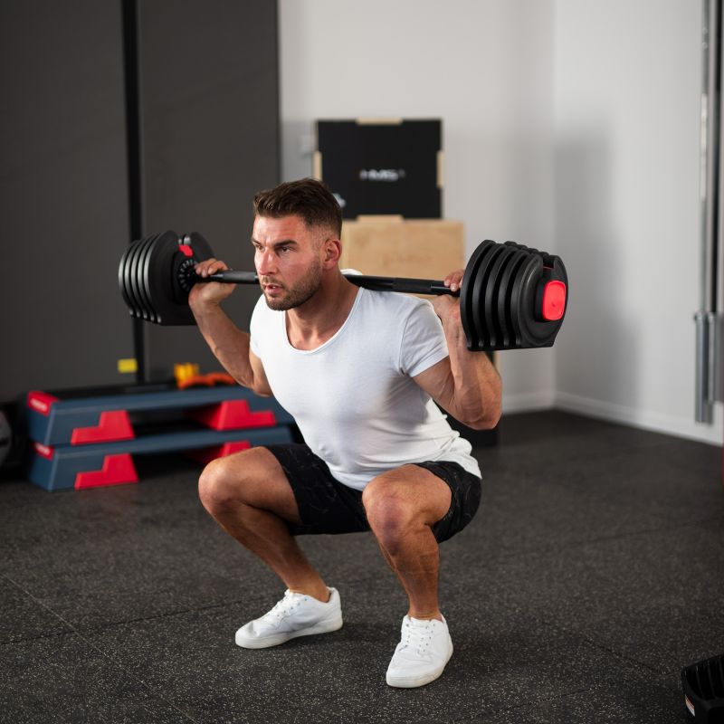 HMS SGR40 PRO SET 2in1 adjustable dumbbell set 43.5 kg edzőfelszerelés