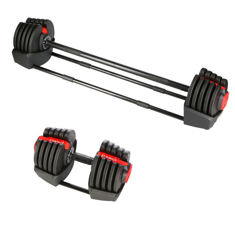 HMS SGR40 PRO SET 2in1 adjustable dumbbell set 43.5 kg edzőfelszerelés