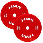 HMS TPP02 (2 x 2.5 KG) RED OLYMPIC TECHNICAL PLATE PE 2 x 2.5 KG piros edzőfelszerelés 17-61-114