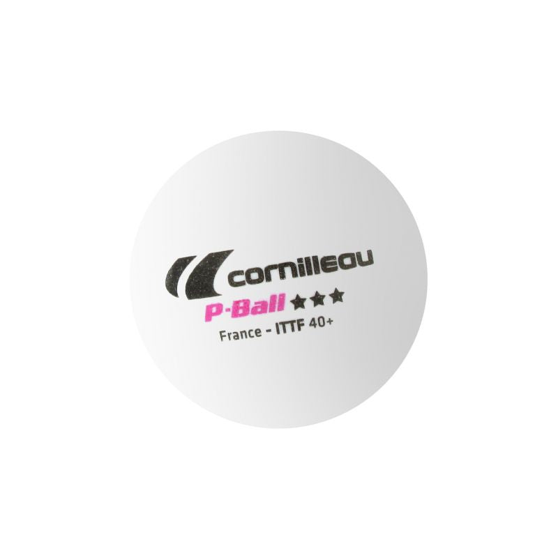 Inny Cornilleau P-BALL ITTF table tennis balls white 3 pcs. Labda 310550