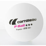 Inny Cornilleau P-BALL ITTF table tennis balls white 3 pcs. Labda 310550