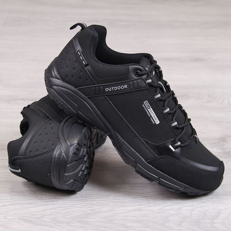 Inny DK waterproof black trekking fekete cipő férfi