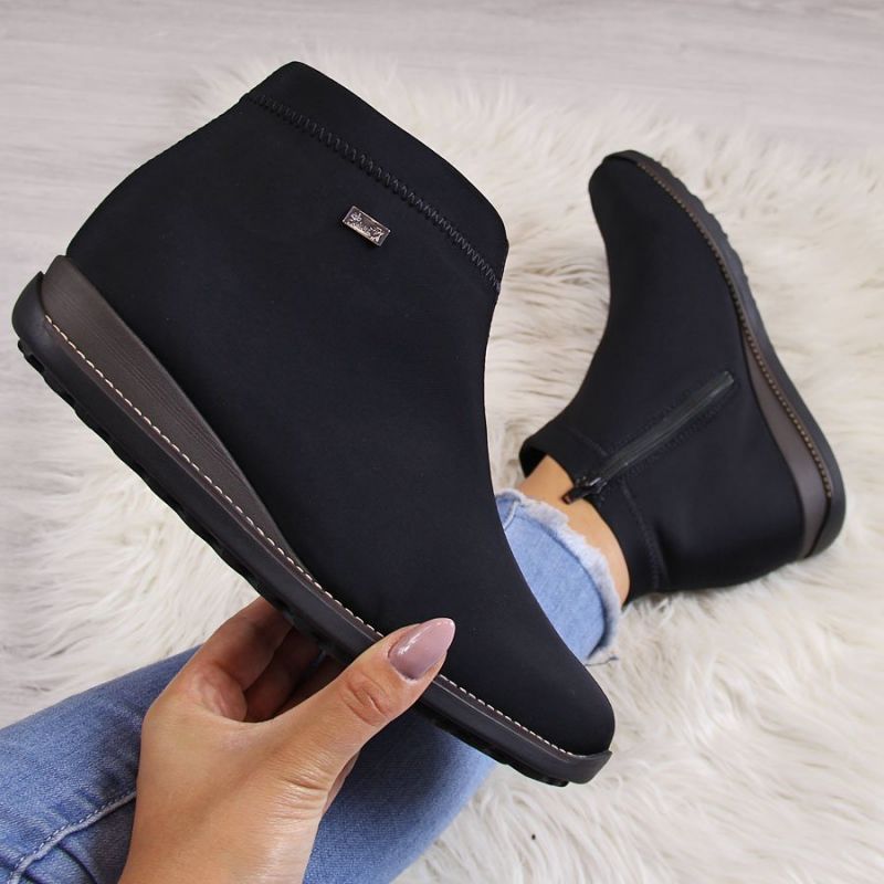 Inny insulated black ankle boots Rieker W 98251-00 női Cipő R270