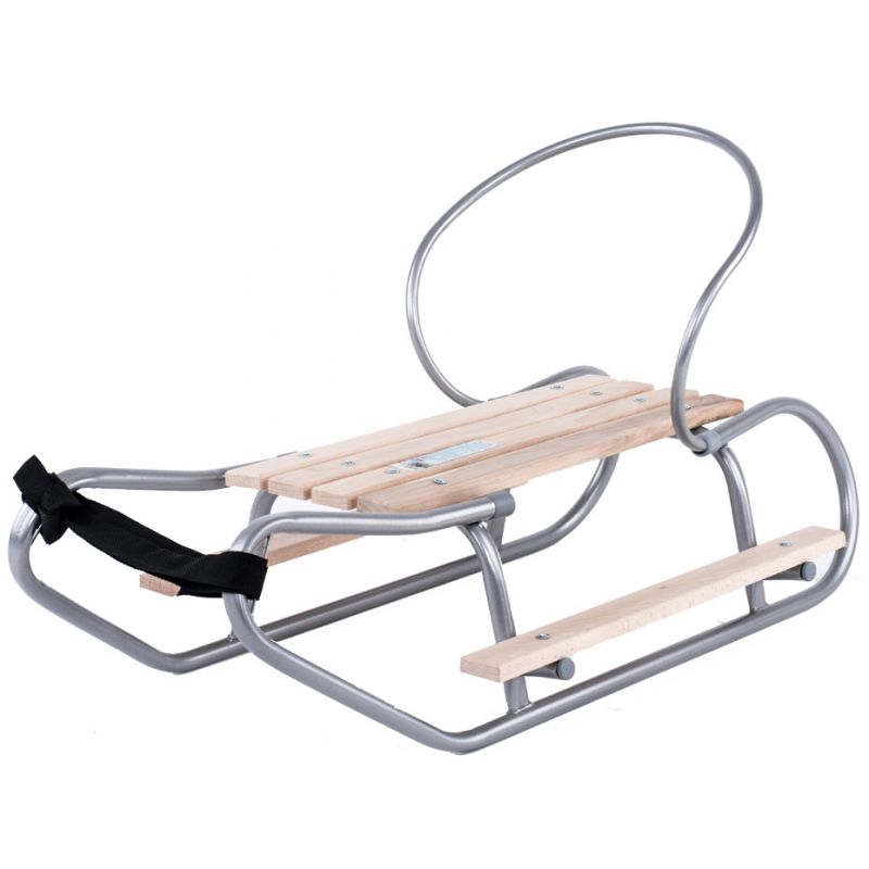 Inny sled with backrest and footrests barna Kimet